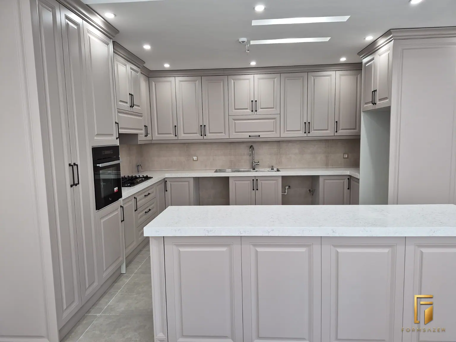 نمونه اجرای کابینت آشپزخانه فرمسازه در عظیمیه